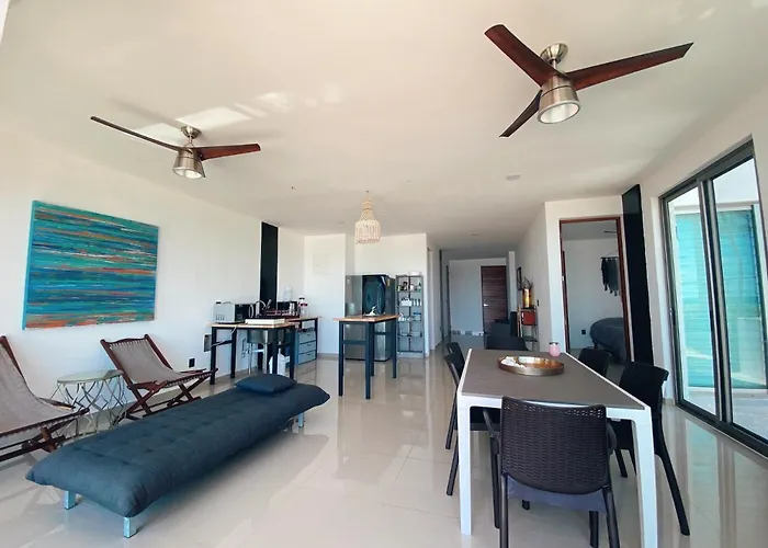 Apartamento Angelina 28 Beachfront And Family - Modern And Relaxing Long - 20 Min From Cancun Airport *