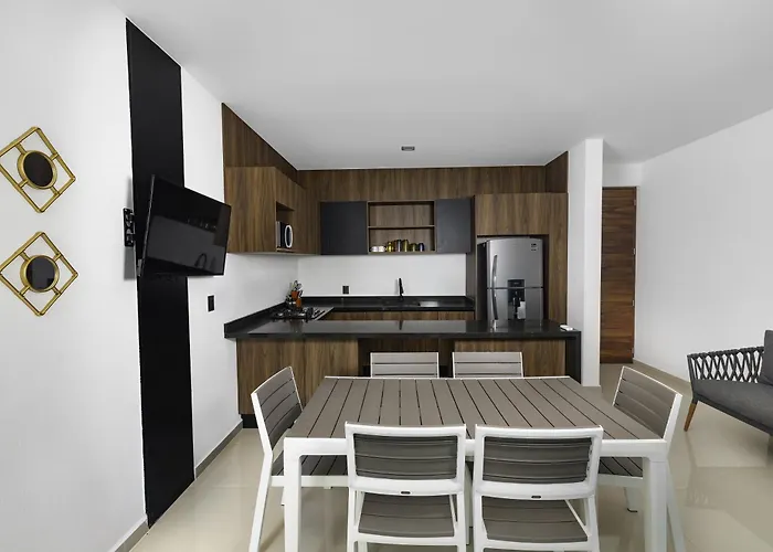 Angelina 28 Beachfront And Family - Modern And Relaxing Long - 20 Min From Cancun Airport Apartamento Puerto Morelos