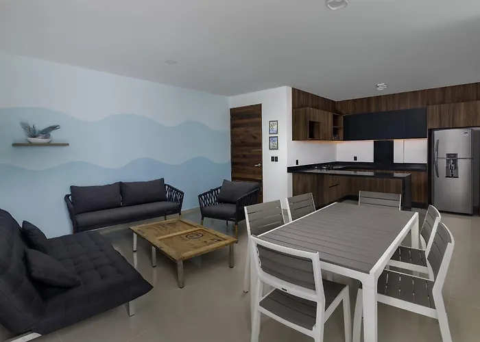 Angelina 28 Beachfront And Family - Modern And Relaxing Long - 20 Min From Cancun Airport Apartamento