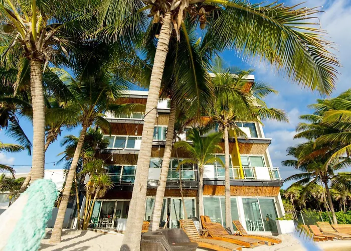 Angelina 28 Beachfront And Family - Modern And Relaxing Long - 20 Min From Cancun Airport * Puerto Morelos