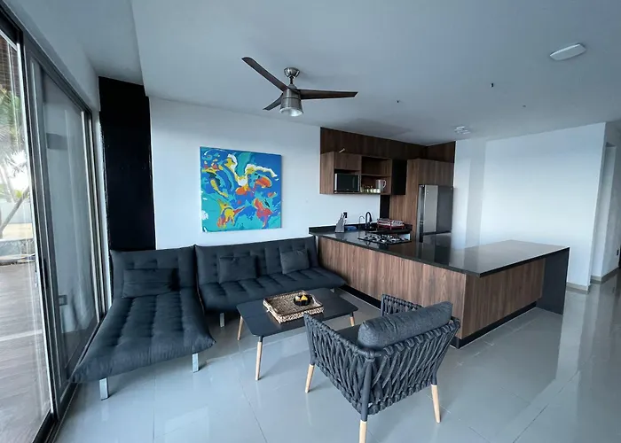 Angelina 28 Beachfront And Family - Modern And Relaxing Long - 20 Min From Cancun Airport Puerto Morelos