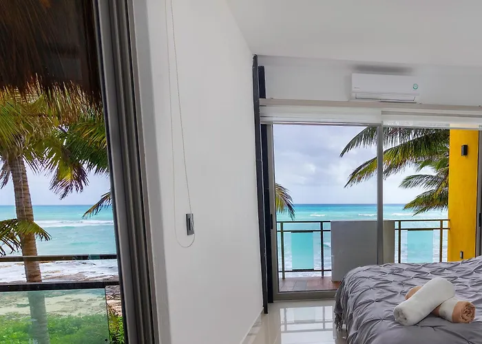 Angelina 28 Beachfront And Family - Modern And Relaxing Long - 20 Min From Cancun Airport