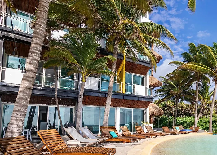 Angelina 28 Beachfront And Family - Modern And Relaxing Long - 20 Min From Cancun Airport Apartamento